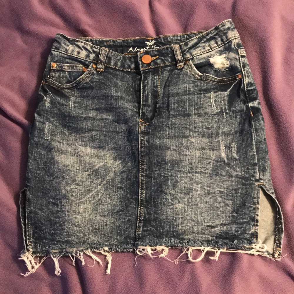 High waisted jean skirt!